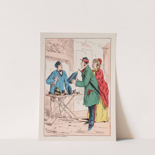 Le commerce des éclats d’obus. (1871) by Draner