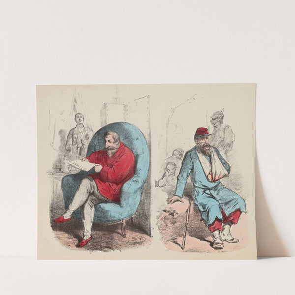 Le contraste Deux prisonniers de Sedan by Charles Vernier