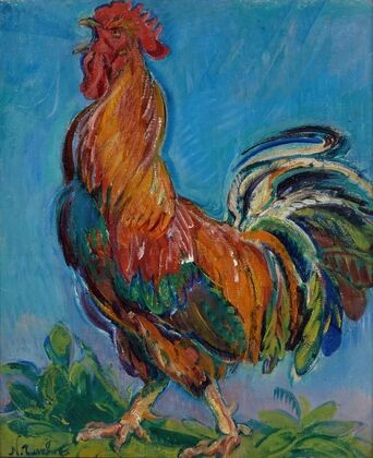 Le coq chantant