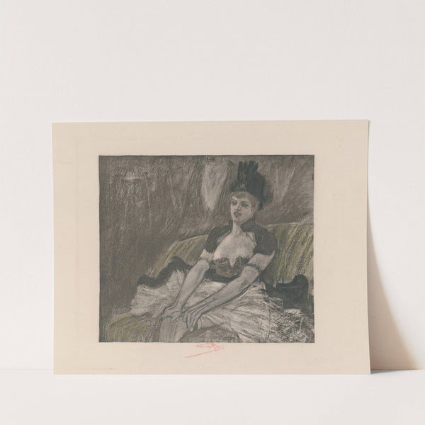 Le coup de la jarretière (1890) by Félicien Rops