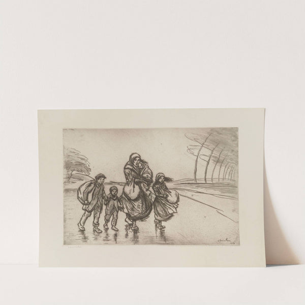 Le coup de vent (1915) by Théophile Alexandre Steinlen