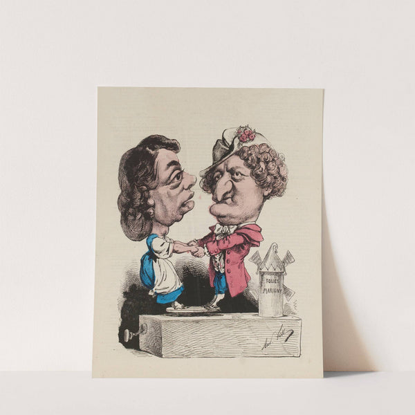 Le couple Montrouge (1868) by André Gill