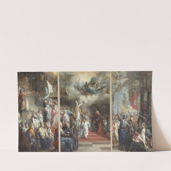 Le Couronnement de Charlemagne (1878-1883) by Henri Leopold Lévy