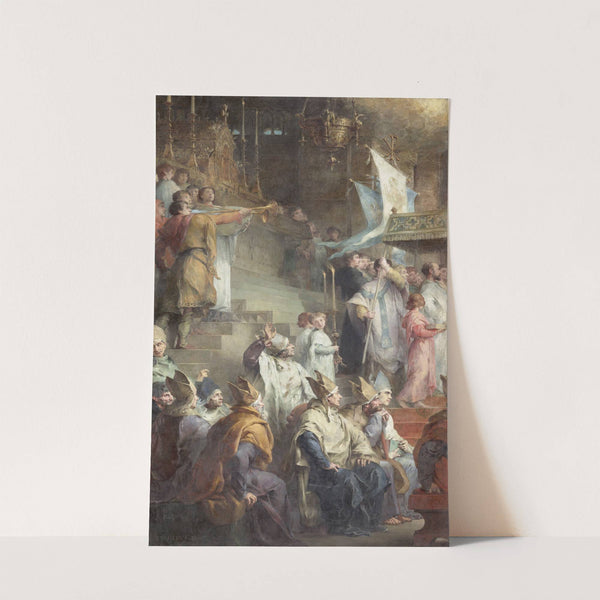 Le Couronnement de Charlemagne (1878-1883) by Henri Leopold Lévy