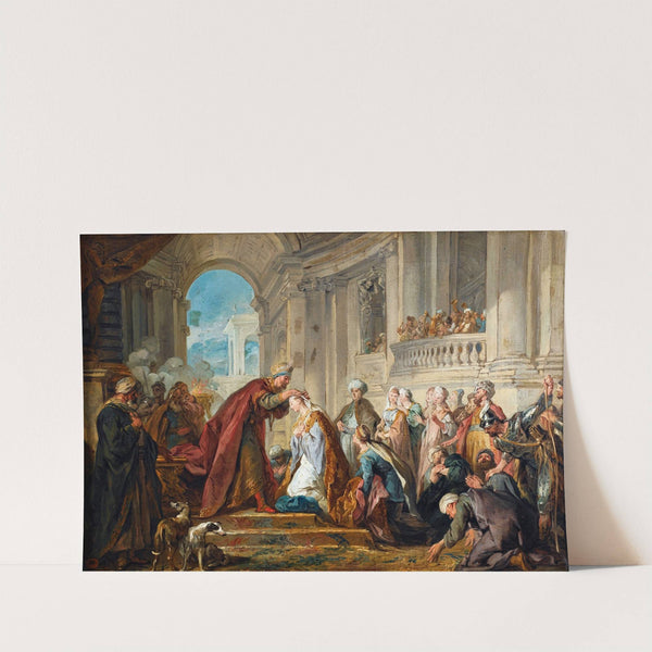 Le Couronnement D’esther by Jean-François de Troy