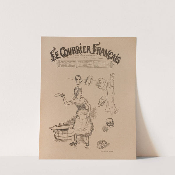 Le Courrier Français by Adolphe Léon Willette