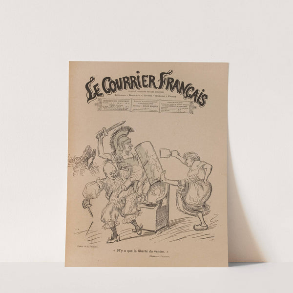 Le Courrier Français N’y a que la liberté du ventre by Adolphe Léon Willette