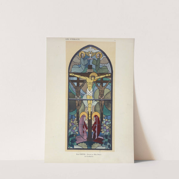 Le crucifiement, au Pavilon du Vitrail by Jacques Gruber