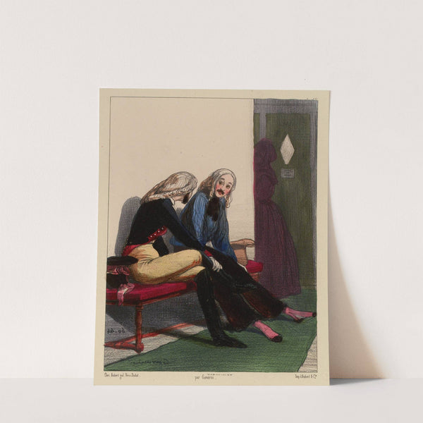 Le Débardeur – Ne me parlez pas des femmes en Carnaval pour s’amuser (1840) by Paul Gavarni