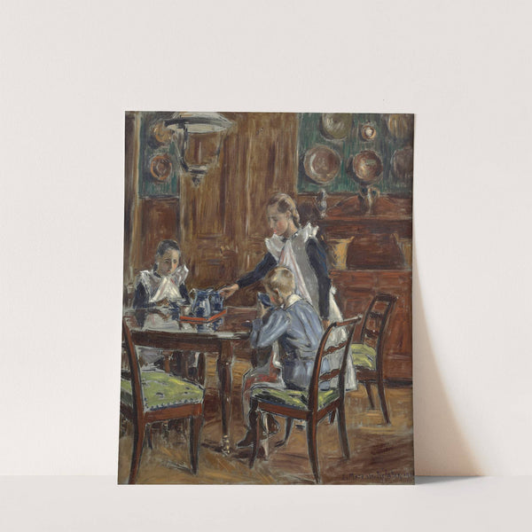 ‘Le déjeuner du matin’ ; Les enfants de l’artiste dans la salle à manger de Fère-en-Tardenois by Etienne Moreau-Nélaton