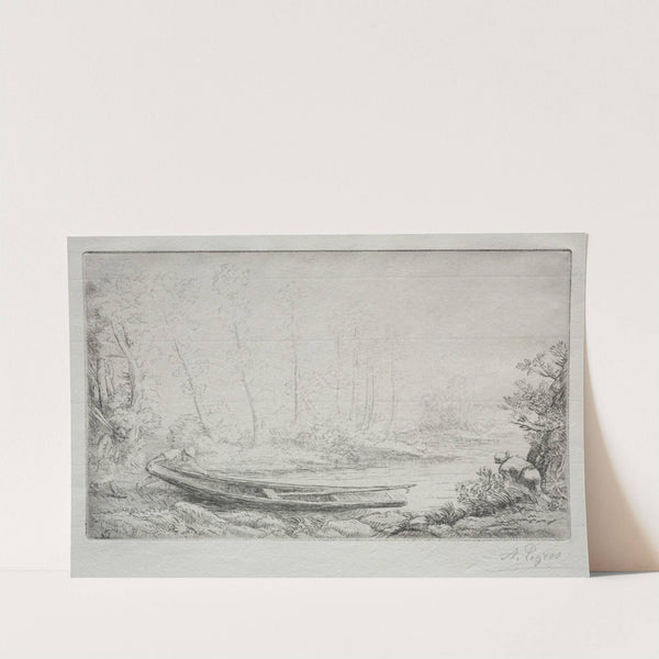 Le Départ pour le pêche, dans les brumes (c. 1890) by Alphonse Legros