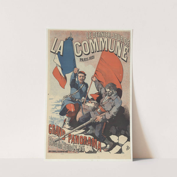 Le Dernier jour de la Commune, Paris 1871. Grand panorama (1883) by Léon Choubrac