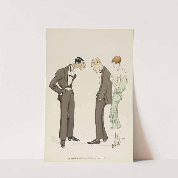 Le dernier jour de la grande semaine ! (1900-1934) by Georges Goursat (Sem)