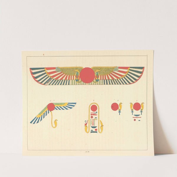 Le disque ailé et l'épervier, emblêmes de Thoth Trismégiste, ou le I-er Hermès. by Léon-Jean-Joseph Dubois