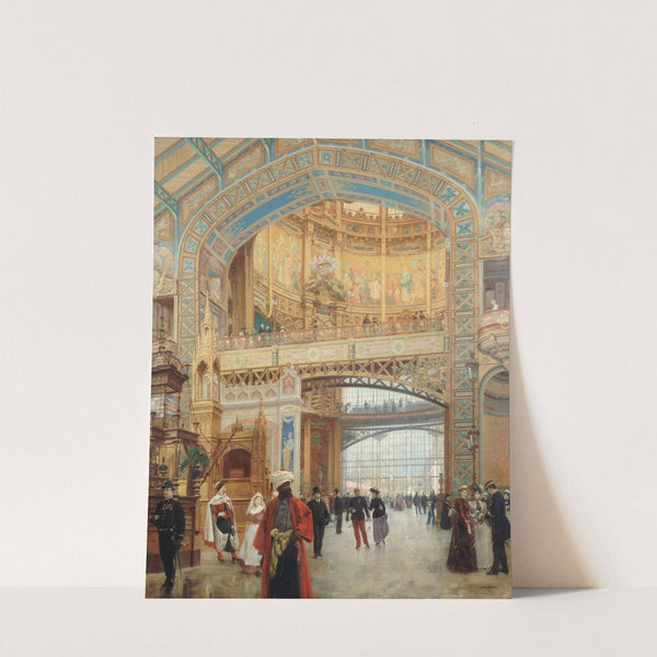 Le dôme central de la galerie des machines à l'exposition universelle de 1889 by Louis Béroud