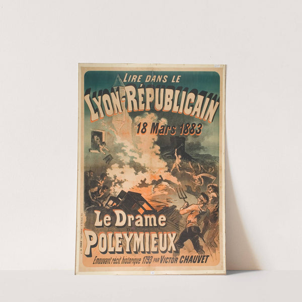 Le drame de Poleymieux (1883) by Jules Chéret