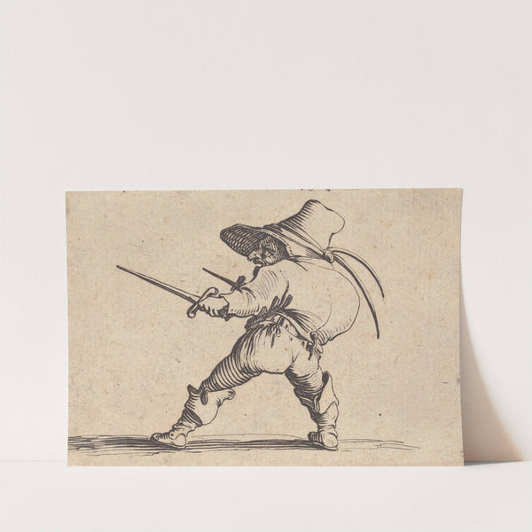 Le duelliste a l'épée et au poignard by Jacques Callot