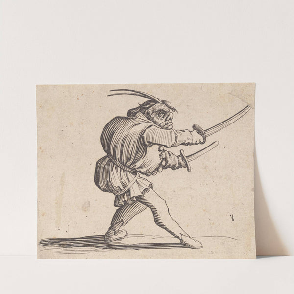 Le duelliste aux deux sabres by Jacques Callot
