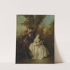 'le Duo', a Young Man Playing The Flute And a Young Woman Singing In a Landscape by Nicolas Lancret