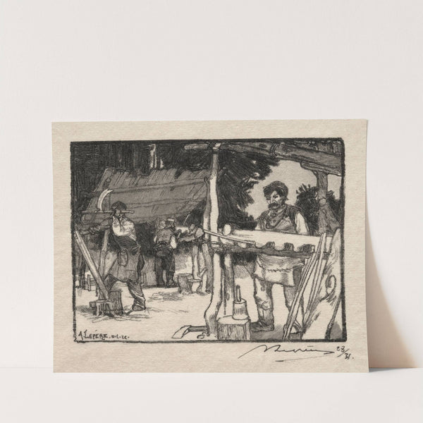 Le Fabricant de lattes (1889) by Auguste Louis Lepère