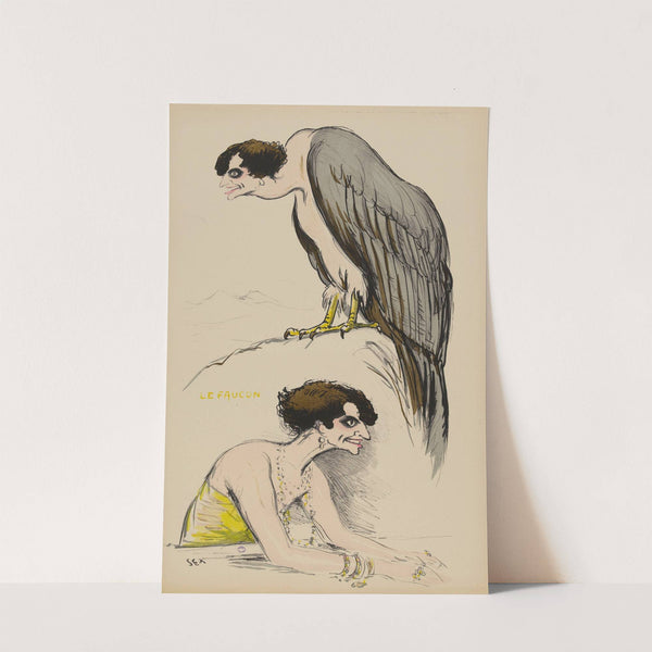 le faucon (1923) by Georges Goursat (Sem)