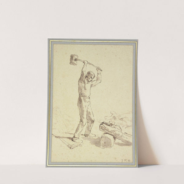 Le fendeur de bois by Jean-François Millet