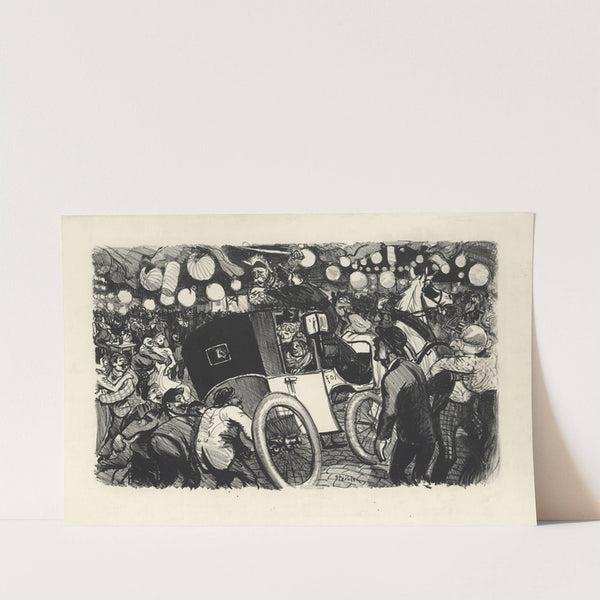 Le fiacre de l’Etat (1901) by Théophile Alexandre Steinlen