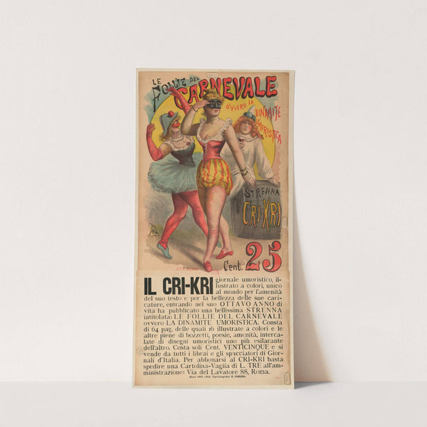 Le Follie del carnevale ovvero la dinamite umoristica (1893) by Ottavio Rodella Tavio