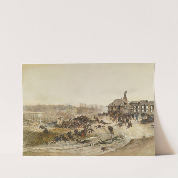 Le Four A Chaux; A Study For The Panorama Of The Battle Of Champigny by Alphonse Marie De Neuville