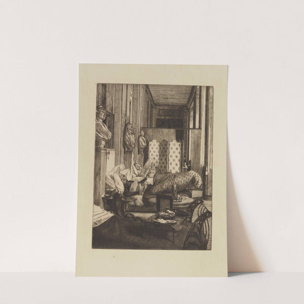 Le foyer de la Comédie française pendant le siège de Paris (1877) by James Tissot