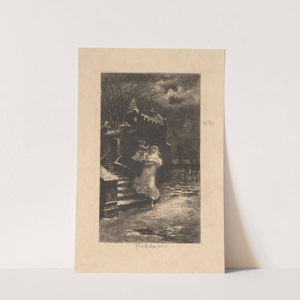 Le gantier by Félix Hilaire Buhot