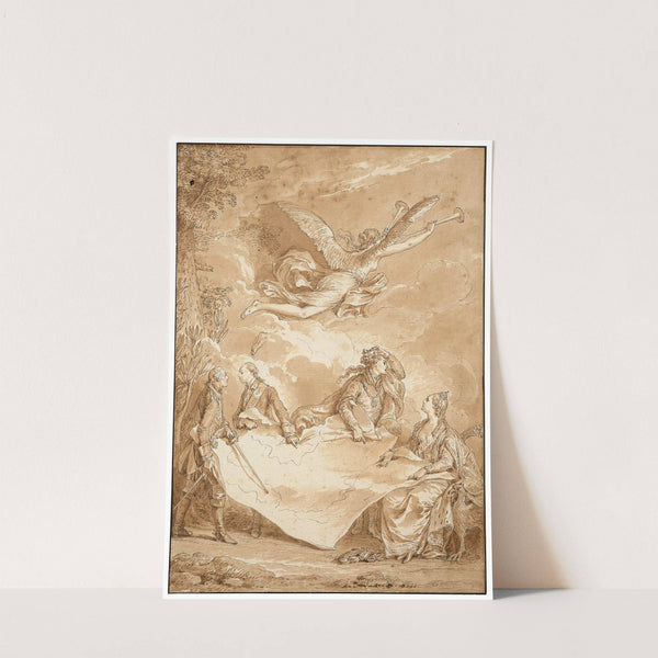 Le gâteau des rois ou Le partage de la Pologne by Jean-Michel Moreau