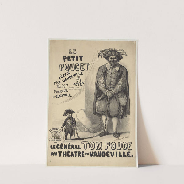Le général Tom Pouce au théatre du Vaudeville (1845) by Lith. J. Rigo et Cie