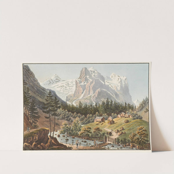 Le Glacier de Roselauvi sur le Mont Scheidek dans la Vallée d’ Oberhasle by Jakob Samuel Weibel