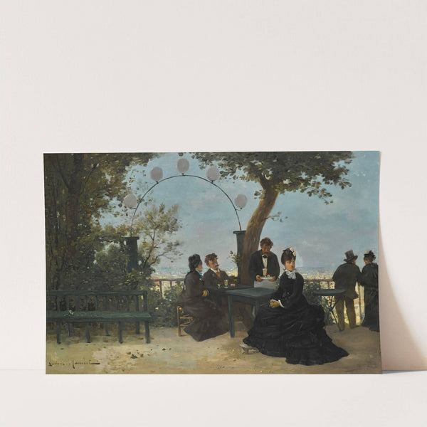 Le goûter sur la terrace by Gustave Maincent