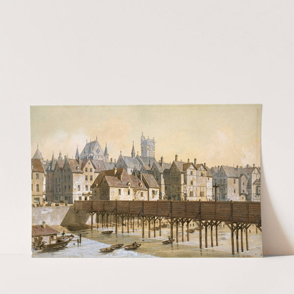 Le Grand Châtelet et le pont de Bois, 1621-1645 (1915-1945) by Fédor Hoffbauer