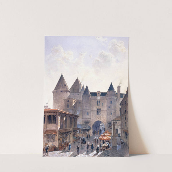 Le Grand Châtelet, vue prise depuis la rue Saint-Denis en 1800 (1915-1945) by Fédor Hoffbauer