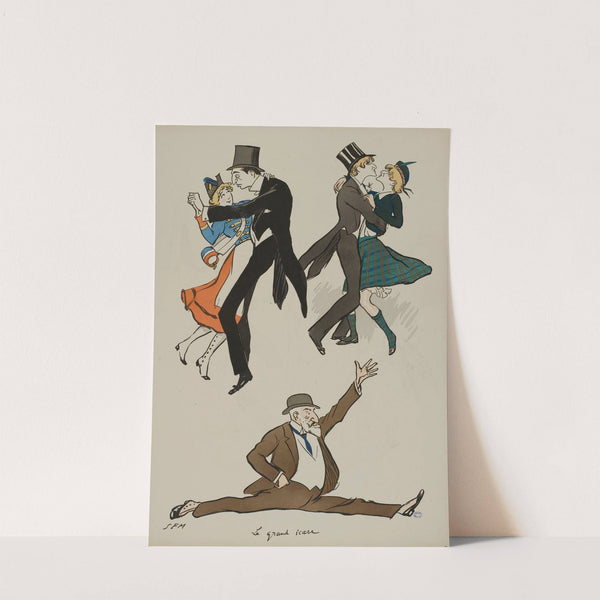 Le grand icare ; H Bernstein, M Rostand, Deutch de la Meurthe (1913) by Georges Goursat (Sem)