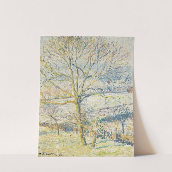 Le Grand Noyer, Gelée Blanche Éragny (1892) by Camille Pissarro