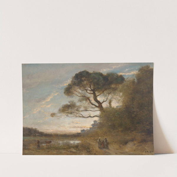 Le grand pin parasol (Souvenir d'Italie) by Jean-Baptiste-Camille Corot