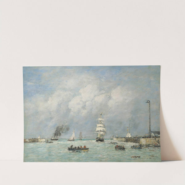 Le Havre, entrée du port (1891) by Eugène Boudin