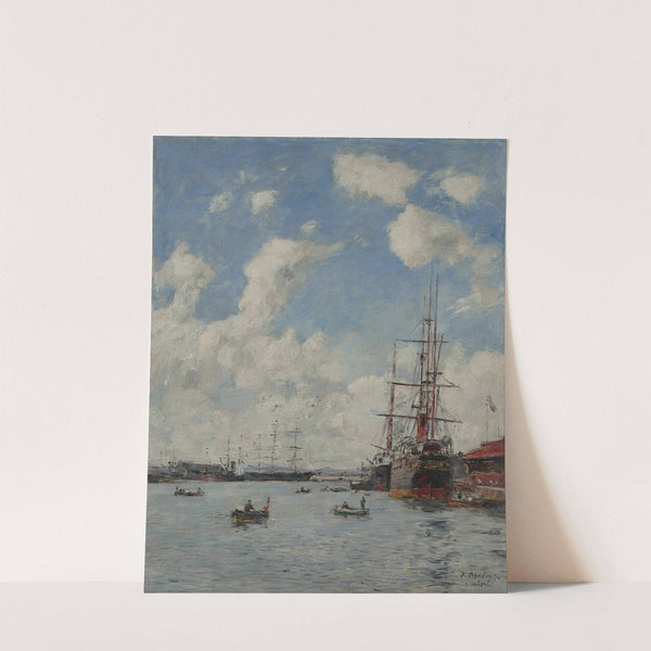 Le Havre, le bassin de l’Eure (1894) by Eugène Boudin