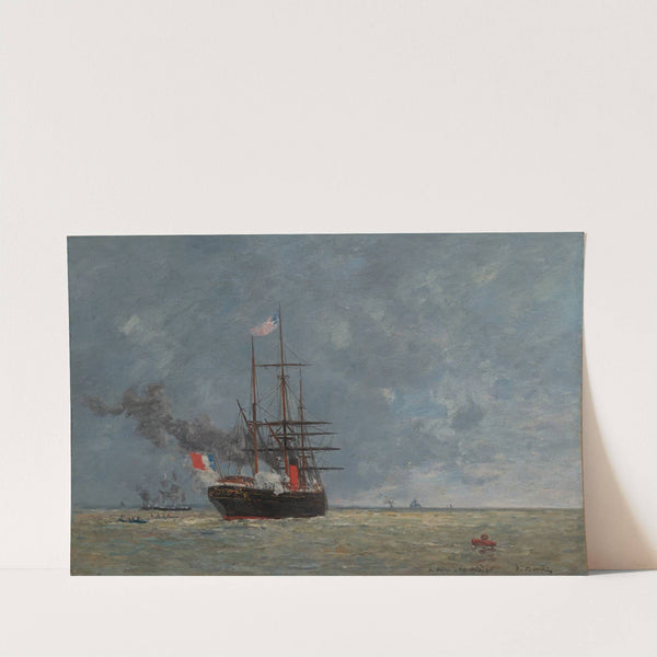 Le Havre, navires en pleine mer (1866) by Eugène Boudin