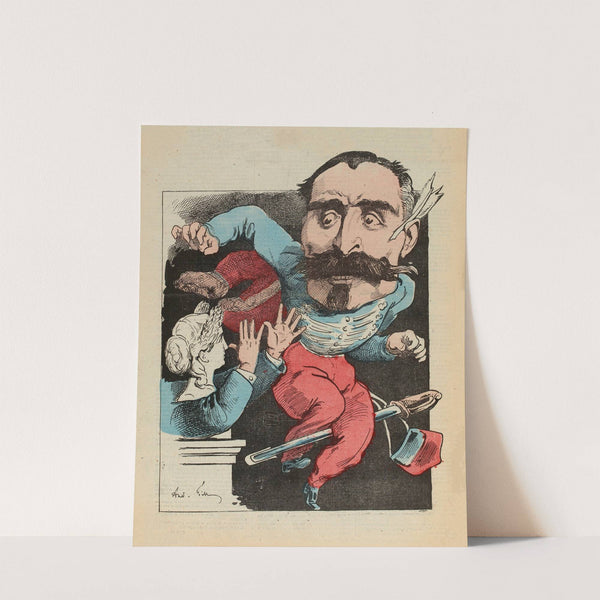 Le hussard persécuté (1874) by André Gill