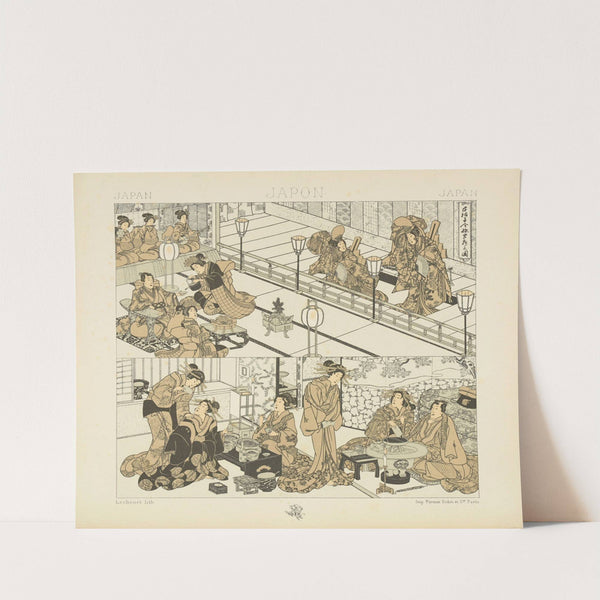 Le Japonais en famille (1876-1888) by Auguste Racinet