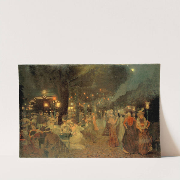 Le jardin du bal Bullier, la nuit by Ludovic Vallée