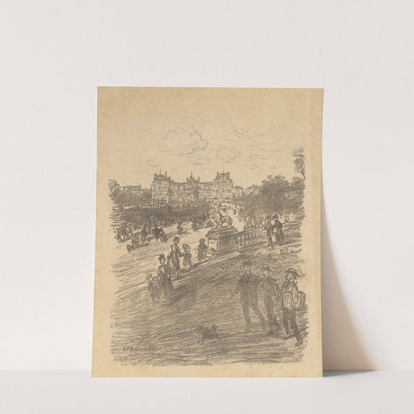 Le jardin du Luxembourg (1895) by Jean François Raffaëlli