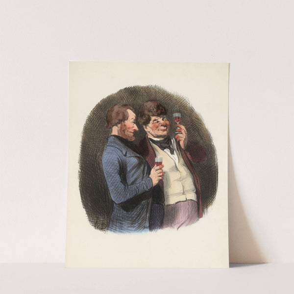 Le jour où l’on met en perce un tonneau de vin de Malvoisie (1846) by Honoré Daumier