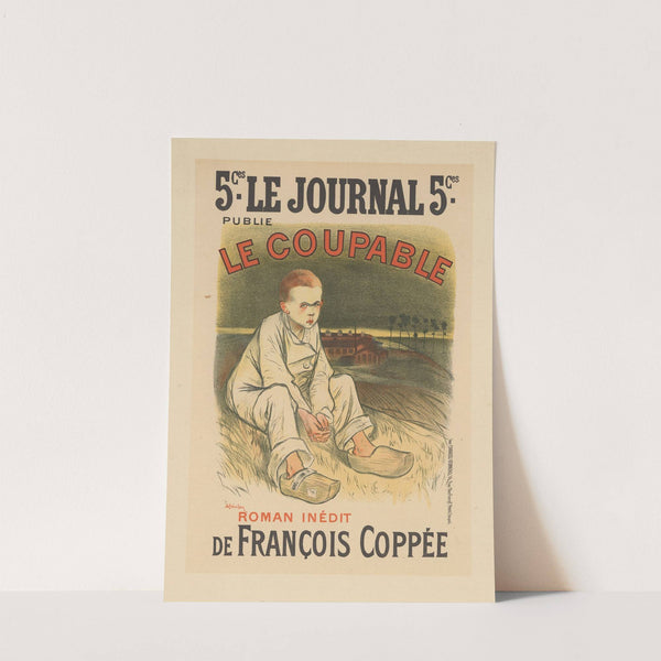 Le Journal – publie – le Coupable – Roman inédit – de François Coppée (1898) by Théophile Alexandre Steinlen