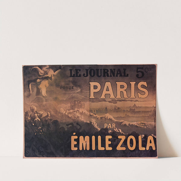 Le Journal publie Paris par Emile Zola by Théophile Alexandre Steinlen